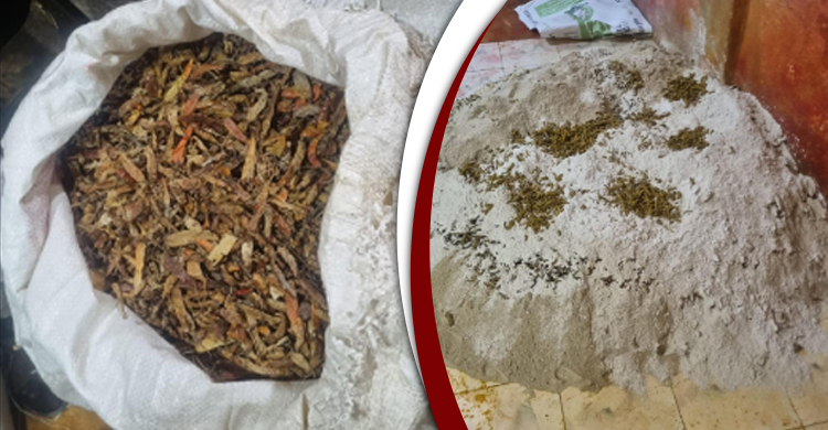 ভুসির সঙ্গে লাল রং মিশিয়ে তৈরি হচ্ছিল ‘মরিচের গুঁড়া’