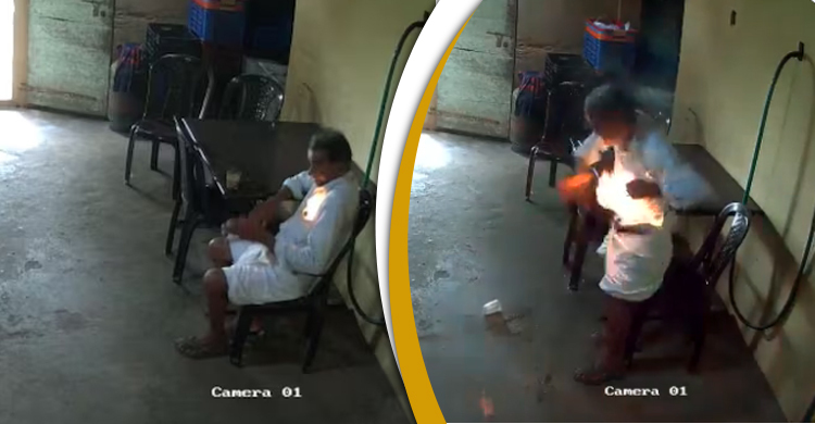 বুকপকেটে মোবাইল ফোন রেখেছিলেন বৃদ্ধ, হঠাৎ বিস্ফোরণ