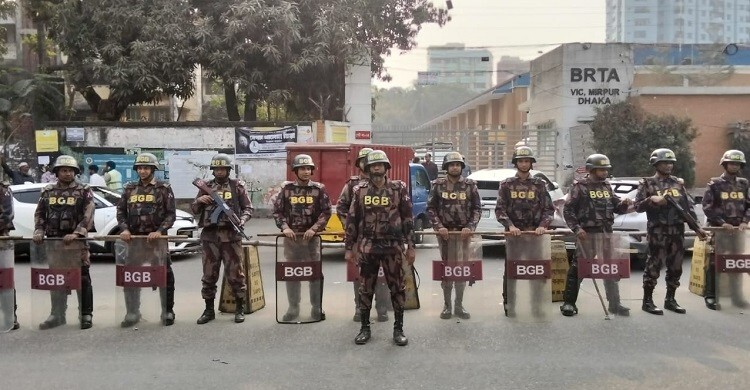 মিরপুরে জামায়াত আমিরের নির্বাচনি সমাবেশে বিজিবি মোতায়েন