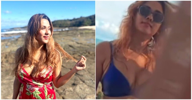 সাগরপাড়ে বোল্ড লুকে ধরা দিলেন ববি