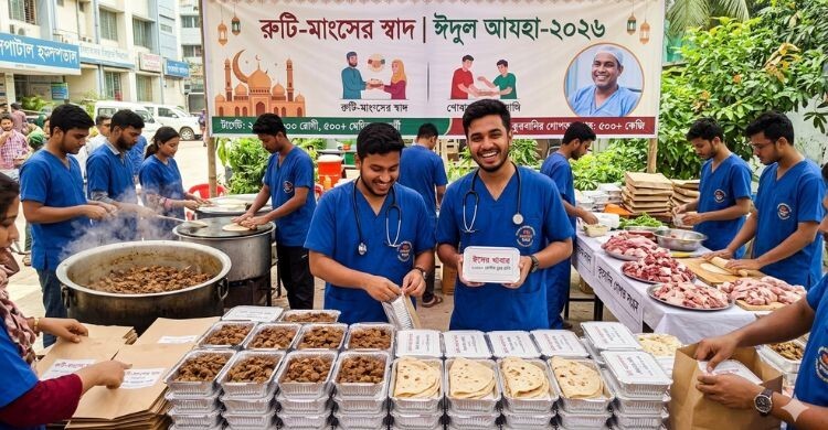 ঈদের দিন ২৫০০ মানুষের কাছে খাবার পৌঁছে দেবেন একদল মেডিকেল শিক্ষার্থী