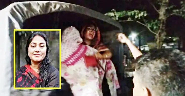 থানায় এসে মহিলা লীগ নেত্রী গ্রেফতার, গাড়িতে তুলতেই ‘জয় বাংলা’ স্লোগান
