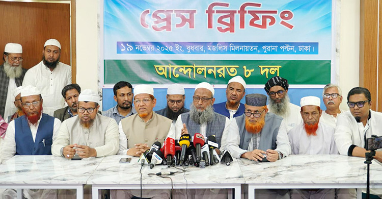 ৩০ নভেম্বর থেকে বিভাগীয় সাত শহরে সমাবেশ করবে ৮ দল