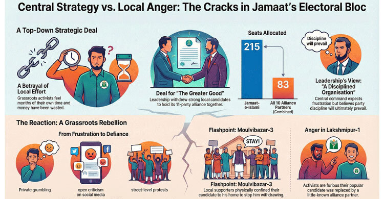 Jamaat’s seat deal sparks backlash at the grassroots