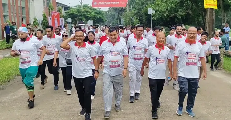 মাদক প্রতিরোধে জনসচেতনতায় জামালপুরে ম্যারাথন