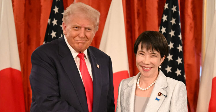 চুক্তির পর জাপানের নারী প্রধানমন্ত্রীকে প্রশংসায় ভাসালেন ট্রাম্প