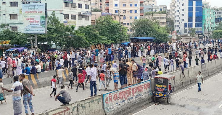 গণঅভ্যুত্থান স্মৃতিতে অগ্নিগর্ভ যাত্রাবাড়ী