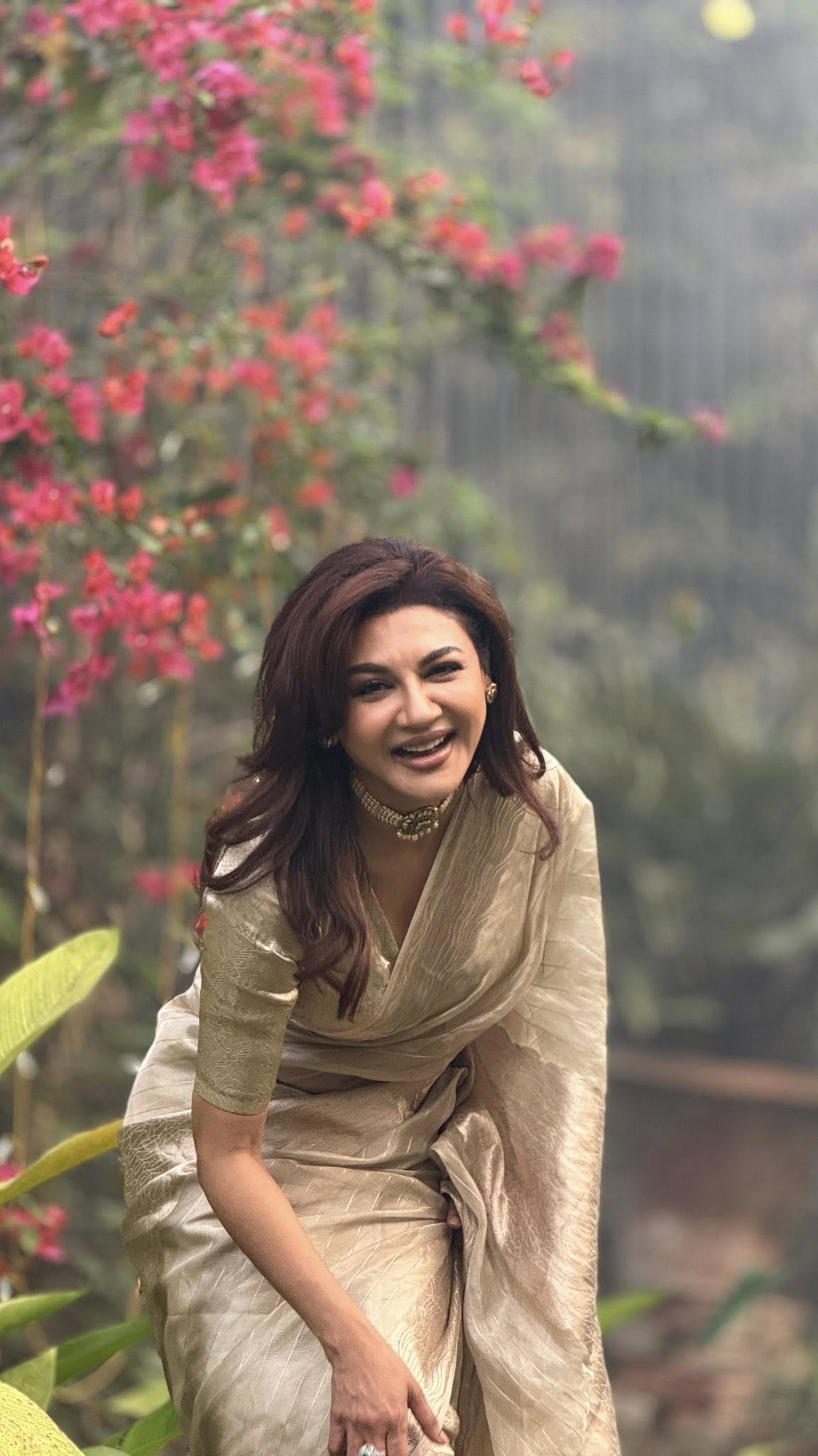 ঈদ ফ্যাশনে জয়ার সিল্ক শাড়ির জাদু