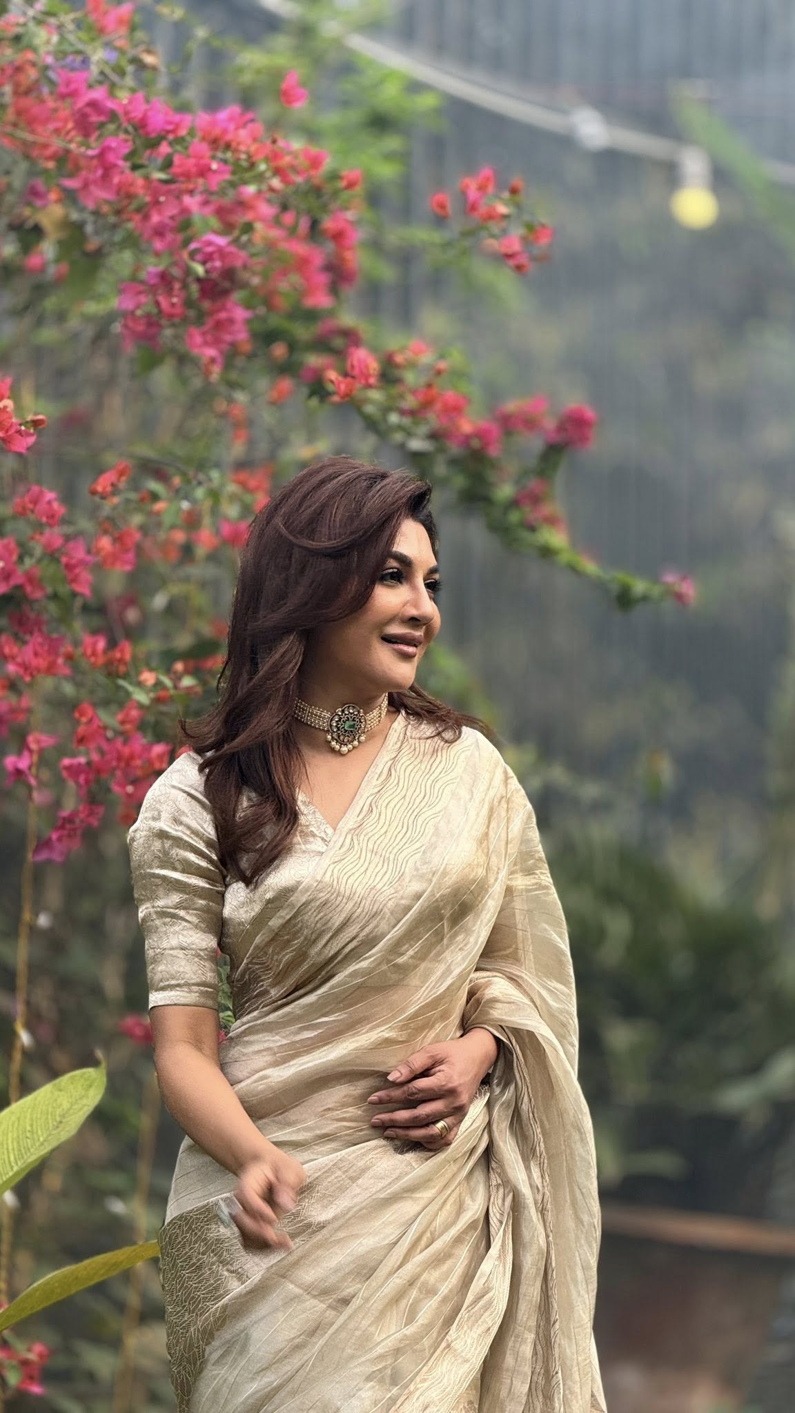 ঈদ ফ্যাশনে জয়ার সিল্ক শাড়ির জাদু