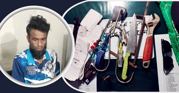 সন্দেহজনক ঘোরাঘুরি, হাসপাতাল থেকে গুলি-চাকুসহ যুবক আটক