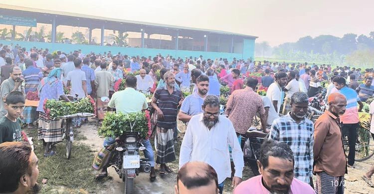 মহাসড়ক থেকে সরলো গদখালী ফুলের বাজার