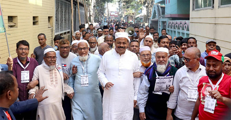 আধুনিক বাংলাদেশ গড়তে ধানের শীষে ভোট দেওয়ার আহ্বান আসলাম চৌধুরীর