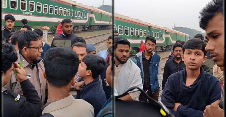 ঝিনাইদহে থেমে থাকা ট্রেনে পাথর নিক্ষেপ, ৪ কিশোর আটক