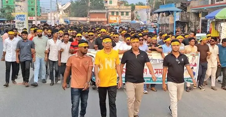 ঝিনাইদহে ছাত্রদলের পদবঞ্চিত নেতাকর্মীদের বিক্ষোভ