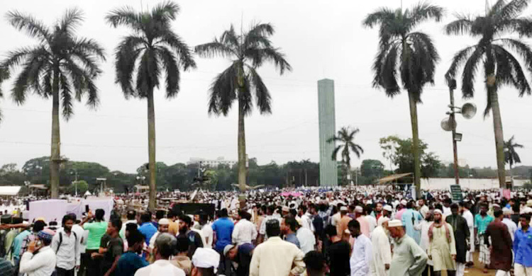 ফজরেই পূর্ণ জামায়াতের সমাবেশস্থল