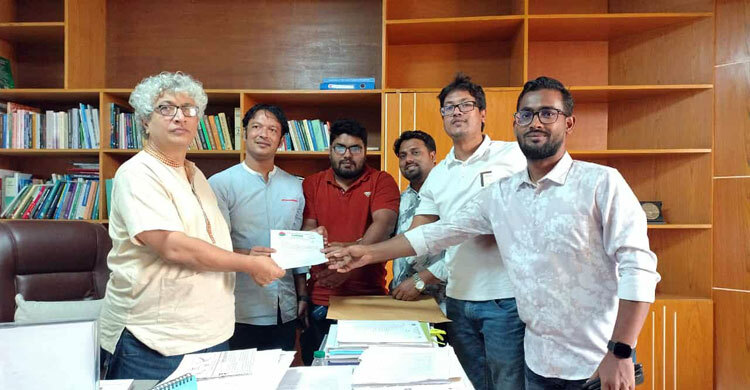 জকসুতে পদ বাড়ানোসহ দুই দাবিতে ইউজিসিতে জবি ছাত্রদলের স্মারকলিপি