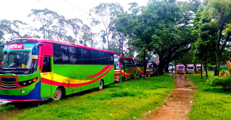 ক্ষতিপূরণ নিয়ে ছাড়া হলো মৌমিতা পরিবহনের ১০ বাস