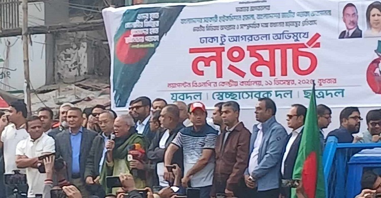 3 BNP wings begin long march towards Agartala