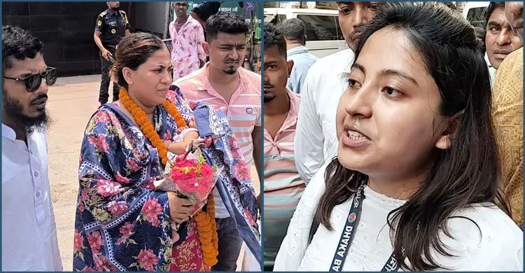 অবশেষে মুক্তি পেলেন দেড় মাসের বাচ্চার মা সেই যুব মহিলা লীগ নেত্রী