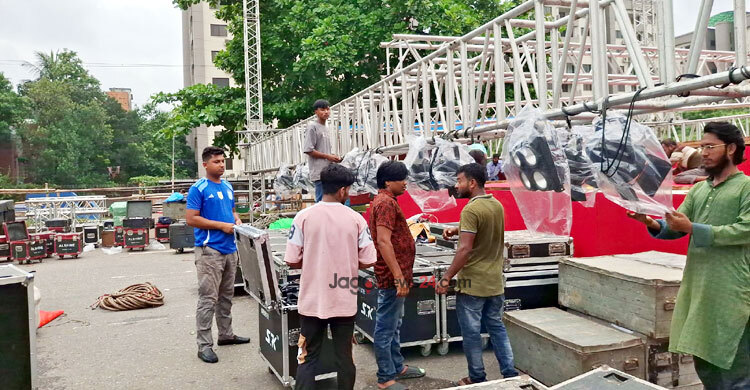 ৫ আগস্ট জুলাই ঘোষণাপত্র পাঠ, চলছে শেষ মুহূর্তের কাজ