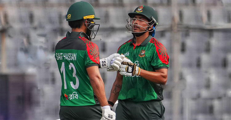 জুটিতে রেকর্ড গড়লেও সেঞ্চুরি মিস সৌম্য-সাইফের