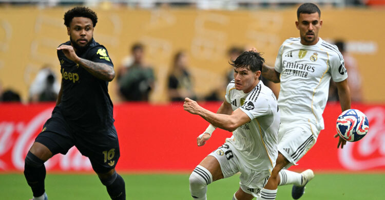 Gonzalo heads Madrid past Juventus and into Club WC quarters