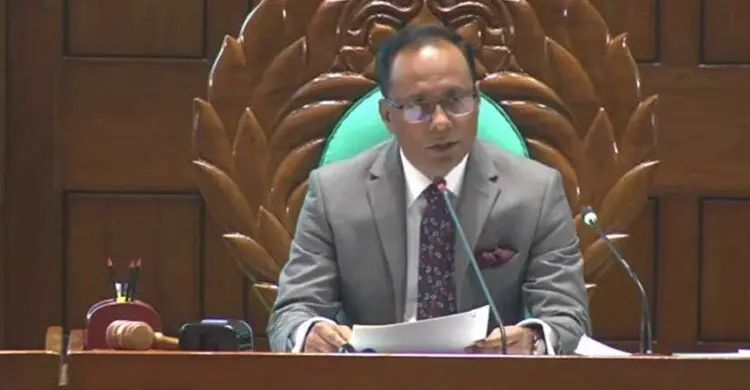 ভারপ্রাপ্ত স্পিকার হিসেবে দায়িত্ব পালন করবেন ডেপুটি স্পিকার