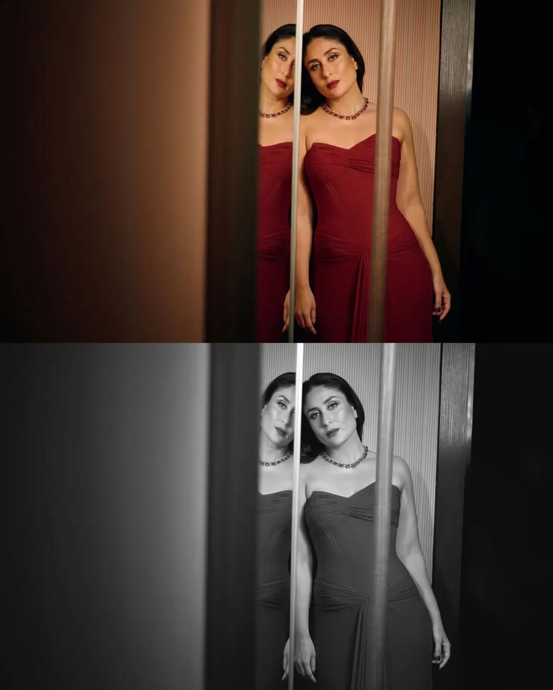 লাল গাউনে আবেদনময়ী কারিনা