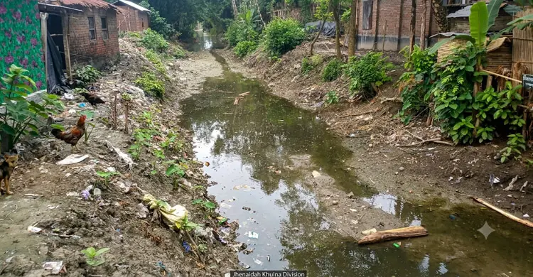 কৃষকের ‘কপাল পুড়িয়ে’ ভেকু দিয়ে খাল খনন