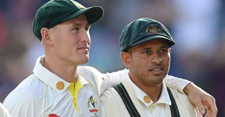 তোপের মুখে থাকা উসমান খাজার পাশে দাঁড়ালেন লাবুশেন