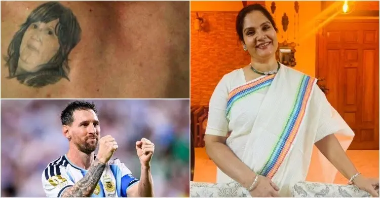 মেসির উল্কিতে মায়ের মুখ, শাহনাজ খুশি লিখলেন, ‘স্যালুট মাই হিরো’
