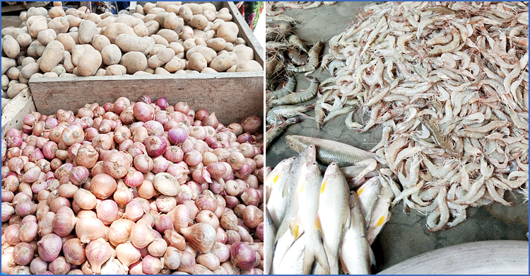 দাম বেড়েছে পেঁয়াজের, কমেছে মাছের