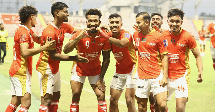 কিউবার অভিষেক ম্যাচে জিতলো বসুন্ধরা কিংস