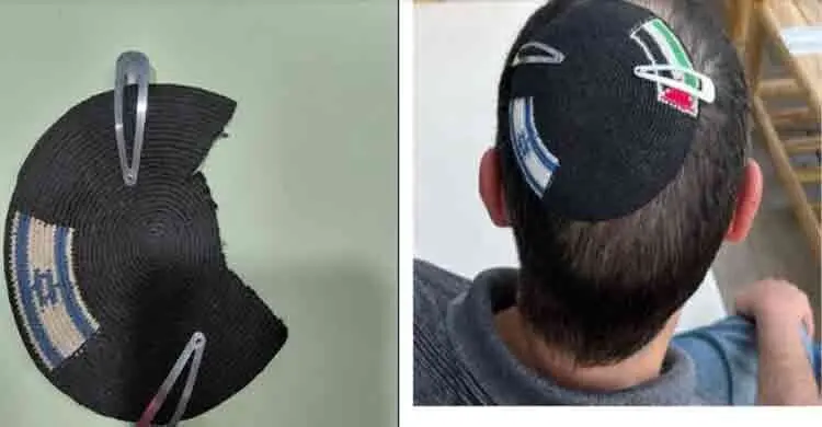 শিক্ষকের টুপি থেকে ফিলিস্তিনের পতাকা কেটে ফেললো ইসরায়েলি পুলিশ