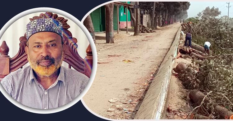 বেড়িবাঁধের গাছ কর্তনের ঘটনায় চুরির মামলা, পদ হারালেন সেই বিএনপি নেতা