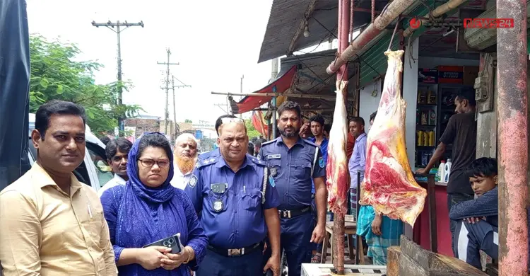 পচা গরুর মাংস বিক্রির দায়ে ব্যবসায়ীকে অর্ধলাখ টাকা জরিমানা