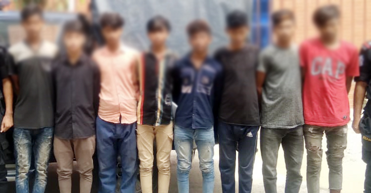 নারায়ণগঞ্জে কিশোর গ্যাংয়ের দলনেতাসহ গ্রেফতার ৮