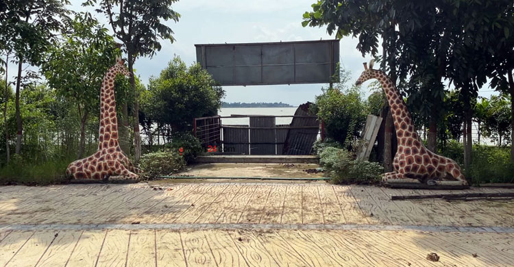 সাবেক ডিবি প্রধান হারুন অর রশিদের প্রেসিডেন্ট রিসোর্টের একাংশ। ছবি/জাগো নিউজ