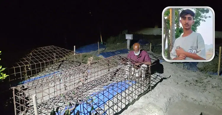 মরদেহ চুরির আশঙ্কায় রাত জেগে ছেলের কবর পাহারা দিচ্ছেন বাবা