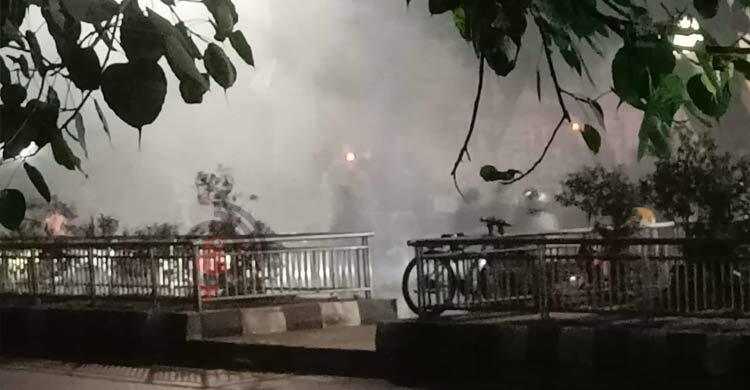 সোহরাওয়ার্দী উদ্যান থেকে ঢাবির রাস্তায় ককটেল নিক্ষেপ