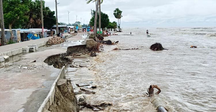 কুয়াকাটার ৫ কোটি টাকার মেরিন ড্রাইভ সড়ক অপরিকল্পিত প্রকল্প