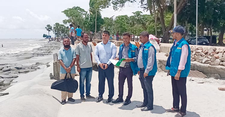 কুয়াকাটার ৫ কোটি টাকার মেরিন ড্রাইভ সড়ক অপরিকল্পিত প্রকল্প