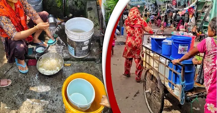 কলকাতার মুসলিম কলোনিতে পানি নেই দেড় মাস ধরে, উচ্ছেদচেষ্টার অভিযোগ