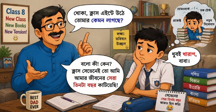আজকের কৌতুক: ক্লাস সেভেনে বছরের সেরা তিন বছর