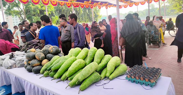 কুড়িগ্রামে দুই টাকার সবজি বাজার
