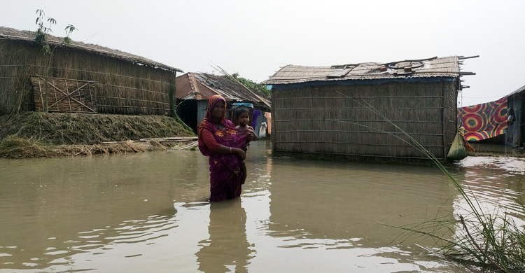 কুড়িগ্রামে ৬০ গ্রাম প্লাবিত, ৩০ পয়েন্টে ভাঙন