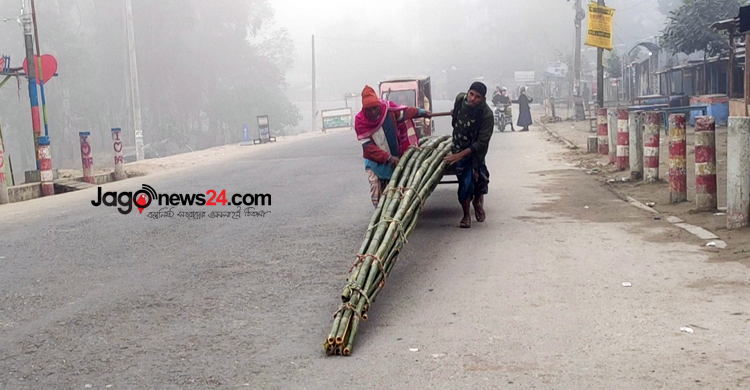 কুড়িগ্রামে কনকনে ঠান্ডায় বিপাকে শ্রমজীবীরা