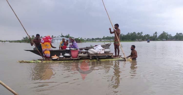 কুড়িগ্রামে দেড় লাখ মানুষ পানিবন্দি