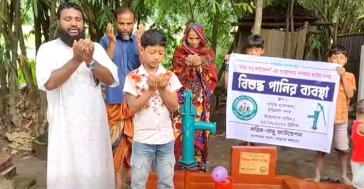 কুড়িগ্রামে করিম-বানু ফাউন্ডেশনের উদ্যোগে টিউবওয়েল স্থাপন