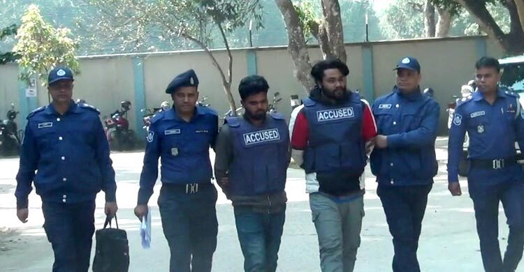 রিমান্ড শেষে ছাত্রলীগের ২ নেতা কারাগারে